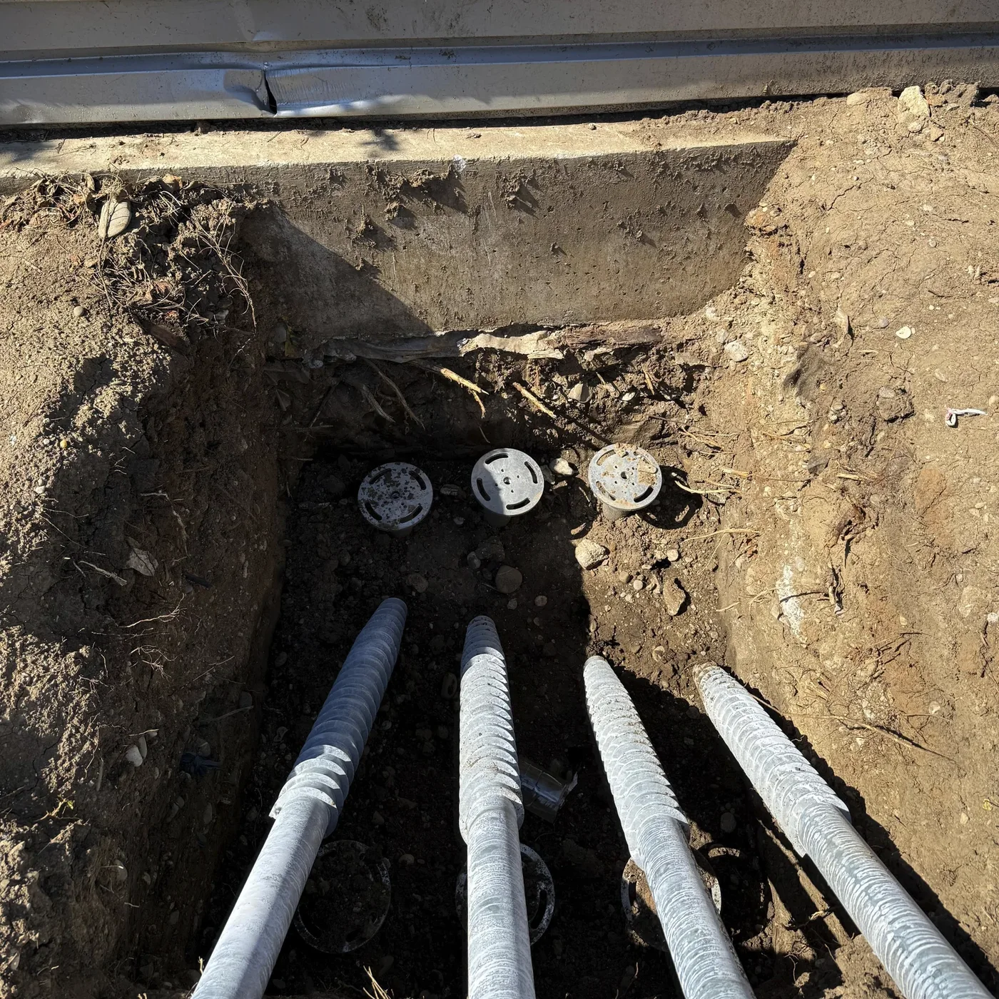 MARTETIC foundation screws prepared for a structural job