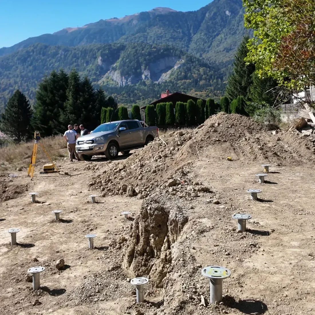 Installation on variable terrain